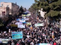 مردم خوشاب با حضور گسترده در راهپیمایی 22 بهمن دشمنان را مایوس كردند
