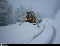 برف و كولاك شدید برخی راه های روستایی خوشاب را مسدود كرد