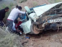 حادثه رانندگی در جاده روستایی داورزن سه نفر را راهی بیمارستان کرد